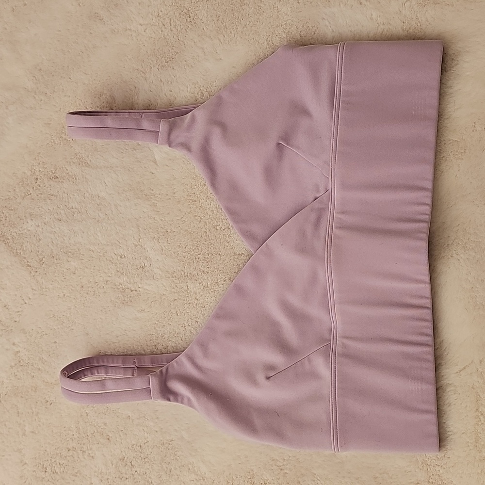 Rare Cleo Harper Lilac Strappy Back Sports Bra Size Small